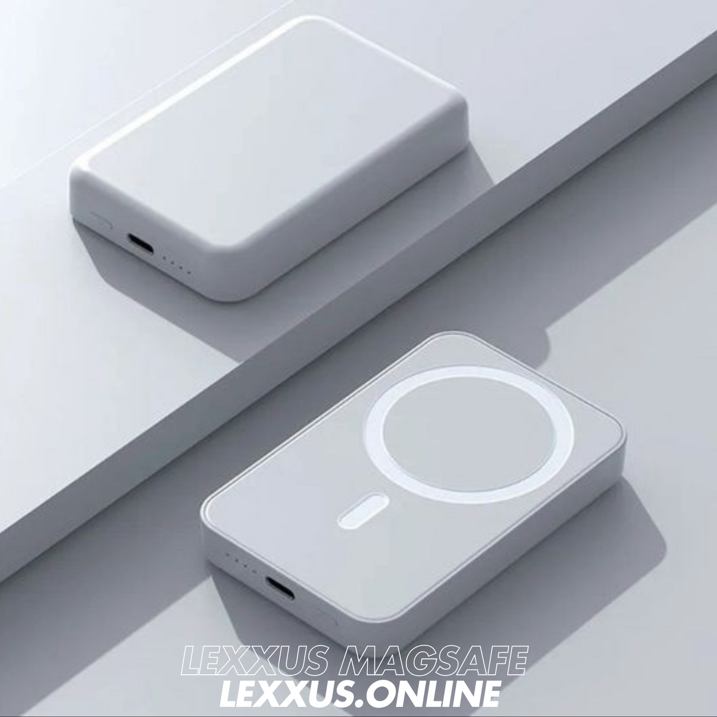 Lexxus MagSafe – 1460mAh Wireless Power Bank for iPhone (USA Imported)